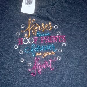 HORSE LOVERS $15.00 T shirt  by Needy Me Sz S
